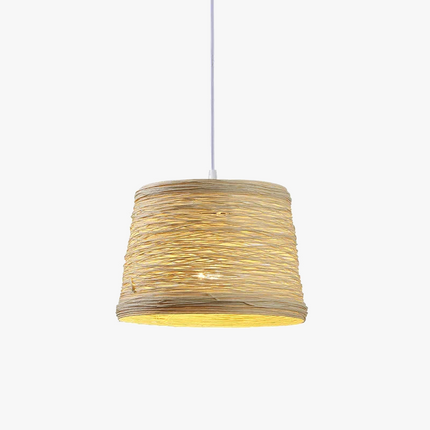 Suspension LED moderne en rotin pour intérieur créatif — LZ4X9P2