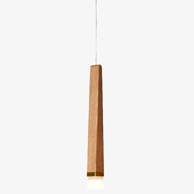 Suspension longue en bois au design nordique moderne — LZ4X7Q
