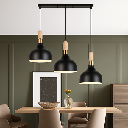 Suspension aluminium style nordique rétro pour intérieur design — LZ7D9X