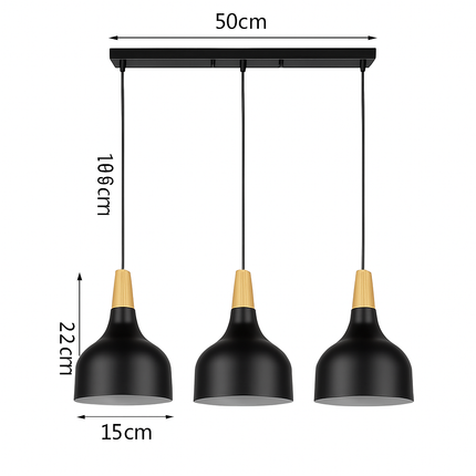 Suspension aluminium style nordique rétro pour intérieur design — LZ7D9X