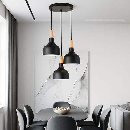 Suspension aluminium style nordique rétro pour intérieur design — LZ7D9X