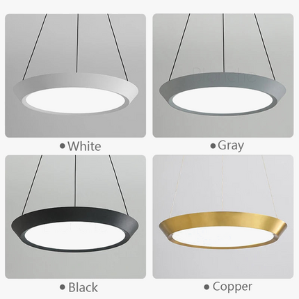 Suspension ronde LED pour éclairage intérieur moderne — LZ4X9T
