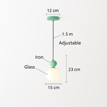 Suspension moderne en verre pour comptoir de café et bar — LZ4P7X