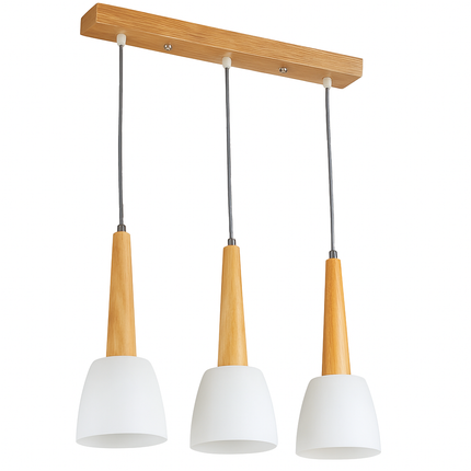 Suspension moderne en bois avec support LED GZMJ — LZ4X9P2Q