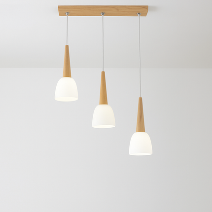 Suspension moderne en bois avec support LED GZMJ — LZ4X9P2Q