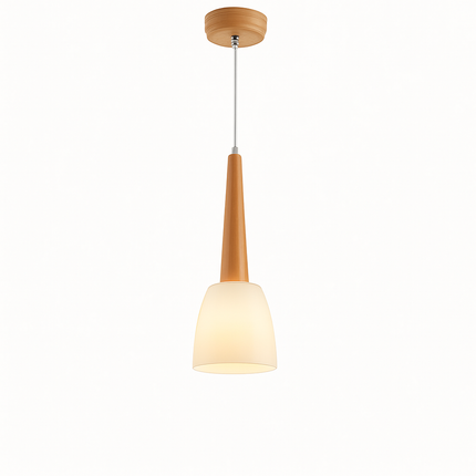 Suspension moderne en bois avec support LED GZMJ — LZ4X9P2Q
