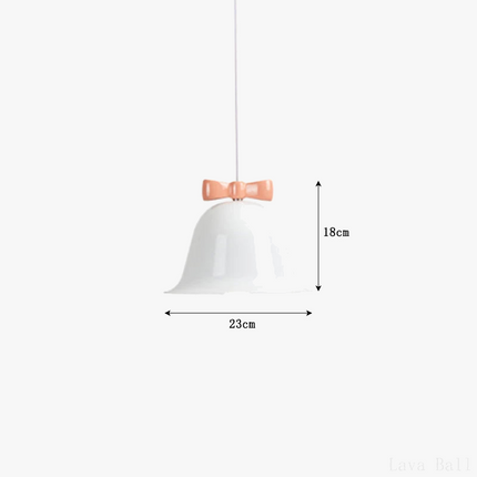 Suspension moderne en forme de cloche avec nœud décoratif — LZ4XJ9