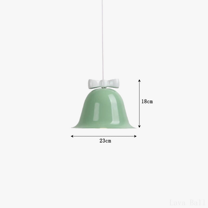 Suspension moderne en forme de cloche avec nœud décoratif — LZ4XJ9
