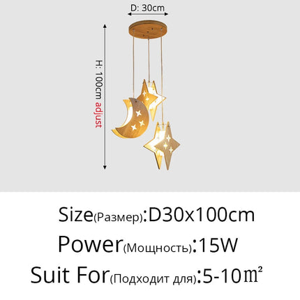 Suspension simple en rondins pour bar moderne — LZ4X9T