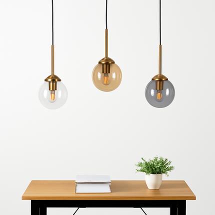 Suspension LED moderne en verre style nordique pour intérieur — LZ4D7Q9