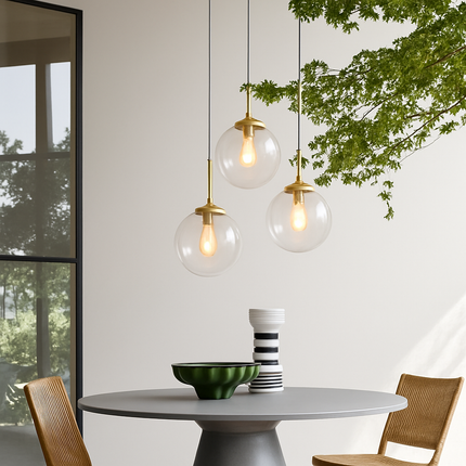 Suspension LED moderne en verre style nordique pour intérieur — LZ4D7Q9