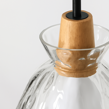 Suspension nordique avec abat-jour en verre pour restaurant — LZ4X9TQ