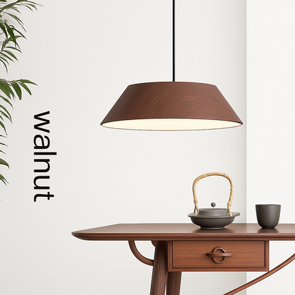 Suspension nordique en bois design Wabi Sabi pour café ou art — LZ4X9P2