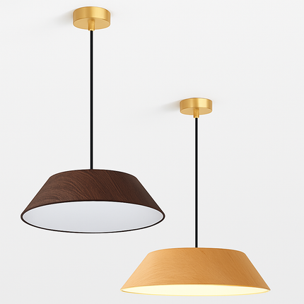Suspension nordique en bois design Wabi Sabi pour café ou art — LZ4X9P2