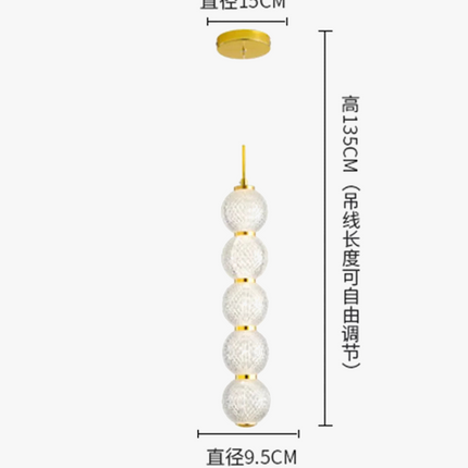 Suspension nordique en acrylique pour cuisine et restaurant — LZ4X9T1