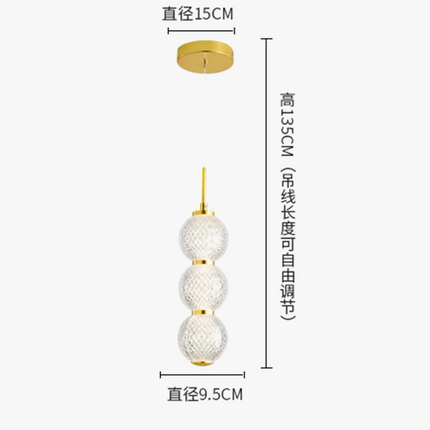 Suspension nordique en acrylique pour cuisine et restaurant — LZ4X9T1
