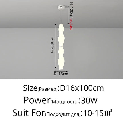 Suspension nordique créative en bambou rotomoulé modèle Tatami — LZ4X9P