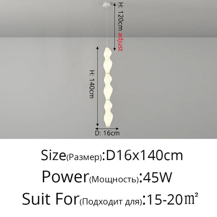 Suspension nordique créative en bambou rotomoulé modèle Tatami — LZ4X9P