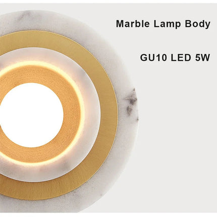 Suspension nordique en marbre avec éclairage LED intégré — LZ4X9M2