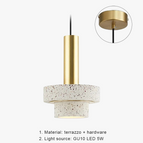 Terrazzo rose / Blanc froid