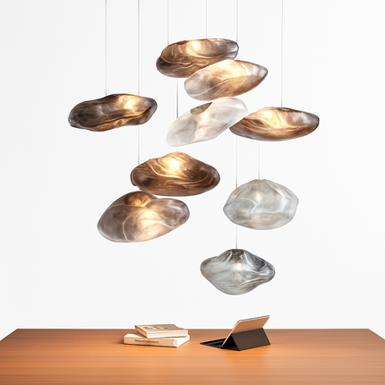 Suspension en verre au design nuage nordique — LZ4X9P