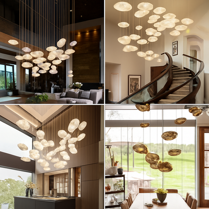 Suspension en verre au design nuage nordique — LZ4X9P