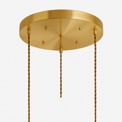 suspension nordique moderne avec abat-jour fleur en verre