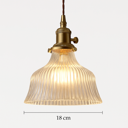 suspension nordique moderne avec abat-jour fleur en verre