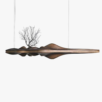 Suspension nordique en bois et résine décorative — LZ4P9XQ