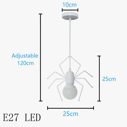 Suspension nordique petit homme araignée lampe suspendue fer balançoire lampes rétro Loft éclairage LED luminaire pour chambre d'enfants café Bar