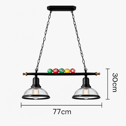 Suspension nordique rétro pour billard en restaurant et café — LZ4X9T2