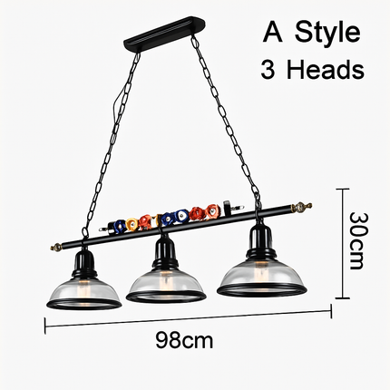 Suspension nordique rétro pour billard en restaurant et café — LZ4X9T2