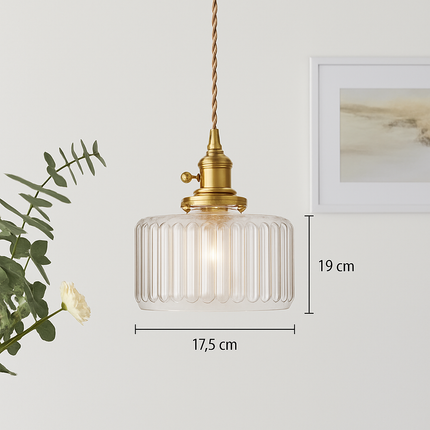 Suspension vintage rustique en cuivre style wabi-sabi — LZ4X9T2
