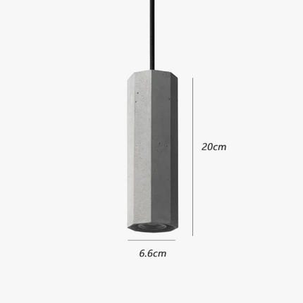 Suspension octogonale en ciment pour décoration moderne industrielle — LZ4X9P2