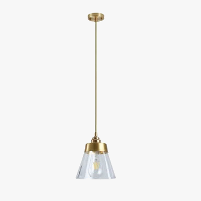 Suspension rétro en laiton et verre au design luxueux — LZ4X9P2Q