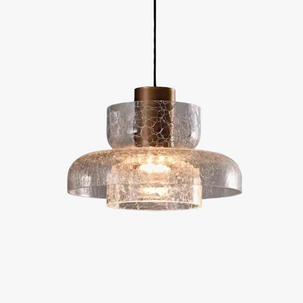 Suspension rétro en verre craquelé style américain pour bar et café — LZ4X9M