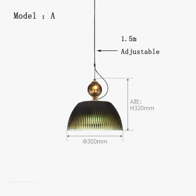 Suspension rétro en verre pour ambiance lumineuse chaleureuse — LZ4X9P