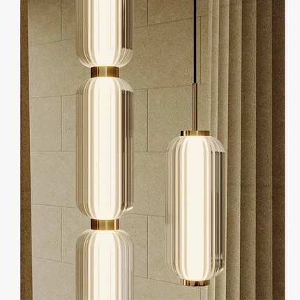 Suspension en verre minimaliste style rétro pour restaurant et exposition — LZ4QJ7M