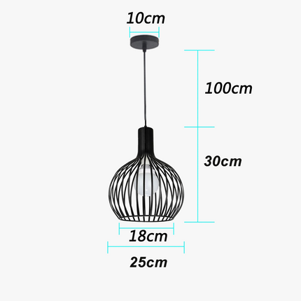 Suspension rétro en métal pour intérieur lumineux — LZ4X9J