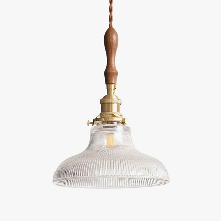 Suspension nordique rétro en verre et laiton pour intérieur — LZ4X9B