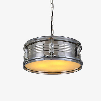 Suspension LED style tambour de batterie en métal rétro — LZ4X9P