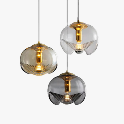 Suspension ronde en verre pour bar, restaurant et cuisine — LZ4Q7M2