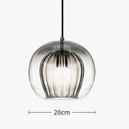 Verre transparent 25cm / Blanc chaud