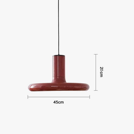 Suspension rouge en forme de soucoupe volante style nordique vintage — LZ4X9M