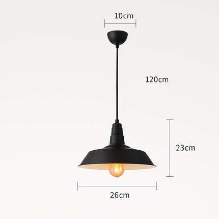 Suspension industrielle rétro style nordique pour bar et loft — LZ4X9T2