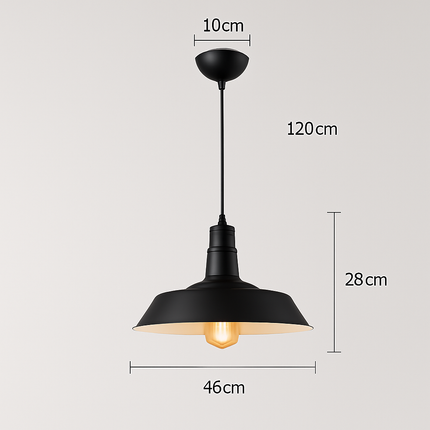 Suspension industrielle rétro style nordique pour bar et loft — LZ4X9T2