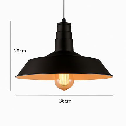 Suspension industrielle rétro style nordique pour bar et loft — LZ4X9T2