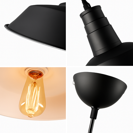 Suspension industrielle rétro style nordique pour bar et loft — LZ4X9T2