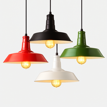 Suspension industrielle rétro style nordique pour bar et loft — LZ4X9T2