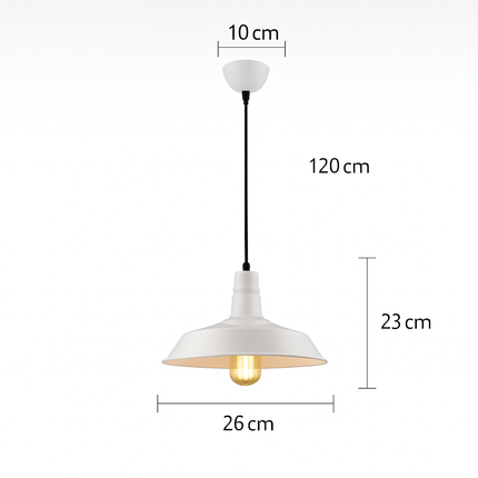 Suspension industrielle rétro style nordique pour bar et loft — LZ4X9T2